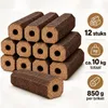 Pini Kay – Briquettes de bois – 12 pièces – environ 10 kg – Voir les images du produit 3