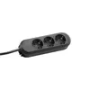 BACHMANN SMART Steckdosenleiste 3x Schutzkontakt, schwarz, Produktbild-Vorschau 1
