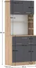 Kondela Viertüriges Sideboard Domis New - Artisan Oak / Produktbild-Vorschau 3