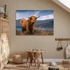 MuchoWow® Poster Schottisches Hochlandrind - Berg - Wasser Produktbild-Vorschau 6