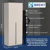 Kleiderschrank, Drehtürenschrank 2-türig, 90cm breit, matt, Produktbild-Vorschau 4
