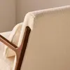 sweeek - Schaukelstuhl aus Holz und Bouclé-Stoff Produktbild-Vorschau 5