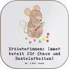 Mr. & Mrs. Panda Untersetzer Glas Erzieherin Chaos - Weiß - Produktbild-Vorschau 1
