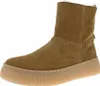 A single brown suede boot with a thick sole is shown against a white background. Voir les images du produit