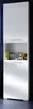 A tall, white cabinet with an open shelf area displaying toiletries. Produktbild-Vorschau