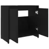 vidaXL Badezimmerschrank Schwarz 60x33x61 cm Holzwerkstoff Produktbild-Vorschau 12