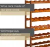 STOLMAK Portabottiglie in Legno per 42 Bottiglie 63x102x25 Anteprima dell’immagine prodotto 7