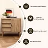 Kommode Holz mit 3 Schubladen & Tür, Sideboard mit Produktbild-Vorschau 4
