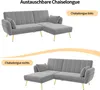 Ecksofa mit Relaxfunktion, L-Form, Schlafsofa mit Produktbild-Vorschau 5