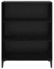 vidaXL Dressoir, zwart, eikenlook, 69,5 x 32,5 x 90 cm Productafbeelding-voorbeeld 5