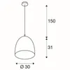 SLV 133060 PARA CONE 30 Pendelleuchte rund schwarz gold E27 Produktbild-Vorschau 6