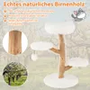 COSTWAY 90cm tiragraffi in legno, albero per gatti con 4 Anteprima dell’immagine prodotto 4
