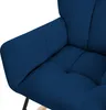 ML-Design houpací křeslo tmavě modré s potahem ručníkového Náhled obrázku produktu 5