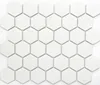 Mosaik Fliese Keramik Hexagon weiß matt Wandfliesen Produktbild-Vorschau 1