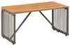 vidaXL Tisch für Outdoor Grau und Braun 80 x 40 x 40 cm Produktbild-Vorschau 1