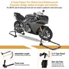 Peviasot Motorrad Montageständer Set vorne hinten Schwarz Produktbild-Vorschau 4