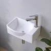 AQUABATOS Hängewaschbecken Keramik 40.5x28x12 cm, Produktbild-Vorschau 5