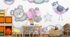 Muralo XXL Selbstklebende FOTOTAPETE Aquarell Teddybaer Produktbild-Vorschau 3
