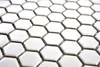 Mosaik Fliese Keramik Hexagon weiß glänzend Fliesenspiegel Produktbild-Vorschau 2
