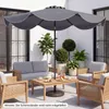 COSTWAY Sonnenschirm Ø 270 cm, beidseitig um 30° knickbar, Produktbild-Vorschau 9