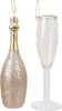 Christbaumschmuck Mix Sektglas und Flasche Glas, 2er Set Produktbild-Vorschau 1