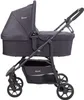 A side view of a dark gray BabyGo Kombikinderwagen Style 3in1. Produktbild-Vorschau