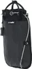A black Pacsafe travel safe bag with a combination lock attached. Produktbild-Vorschau