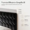Doppelbettgestell 160x200 cm Metallbett mit gepolstertem Produktbild-Vorschau 9