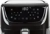 Close-up of the digital control panel of a black air fryer. Produktbild-Vorschau