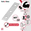 KOTARBAU® 50er Set Flachverbinder 150 mm x 35 mm Lochplatte Produktbild-Vorschau 5