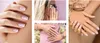 Collage of hands with manicured nails, showcasing different nail styles and jewelry. Náhled obrázku produktu