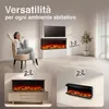 KAMINIO Camino elettrico LEA - Caminetto 3-in-1 con vista Anteprima dell’immagine prodotto 2