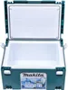 An open teal cooler box with the Makita logo visible on the lid and front. Podgląd zdjęcia produktu