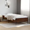 vidaXL Bettgestell Braun Eichen-Optik 75x190 cm Produktbild-Vorschau 2