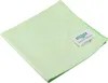 A folded light green microfiber cloth with a small white label attached to one corner. Podgląd zdjęcia produktu