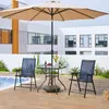 Yaheetech 2er Set Gartenstühle Hochlehner Klappstühle Produktbild-Vorschau 2