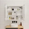 LED Spiegelschrank 80x70 cm mit Rasier-Steckdose Drei Produktbild-Vorschau 3