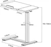Mobiler Schreibtisch/Laptopständer Maclean weiß Produktbild-Vorschau 7