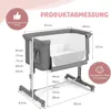 2 in 1 Beistellbett & Babywiege, 5-stufig Höhenverstellbar Produktbild-Vorschau 5