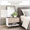 HOMCOM Tables de chevet suspendues Lot de 2 - Tables de Voir les images du produit 3