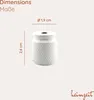 4x Möbelknöpfe Weiß Schrankknöpfe Aluminium Möbelgriff Produktbild-Vorschau 2