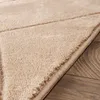Tapis salon chambre court boho skandi losange 3D gris Voir les images du produit 9