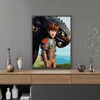 Malen nach Zahlen Set Schwarzer Drache 40x50 Produktbild-Vorschau 2