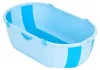 Kinderbadewanne, faltbare Reisebadewanne mit Abfluss, blau, Produktbild-Vorschau 1
