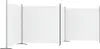 Three white fabric screens are set up in a row, forming a room divider. Anteprima dell’immagine prodotto