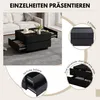 Couchtisch Sofatisch, 360° Drehbare Ober-Tischplatte, 2 Produktbild-Vorschau 5
