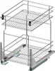 Unterschrankauszug 40 cm Soft-Close Chrom – Bodenmontage Produktbild-Vorschau 6