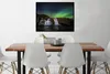 MuchoWow® Gerahmtes Poster Nordlicht - Wasserfall - Island Produktbild-Vorschau 2