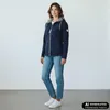 Dry Fashion Damen Fleecejacke Norden - Kapuzenjacke Navy, Produktbild-Vorschau 2