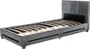 HOME DELUXE - LED Bett Asteroid - Dunkelgrau, 90 x 200 cm - Produktbild-Vorschau 4